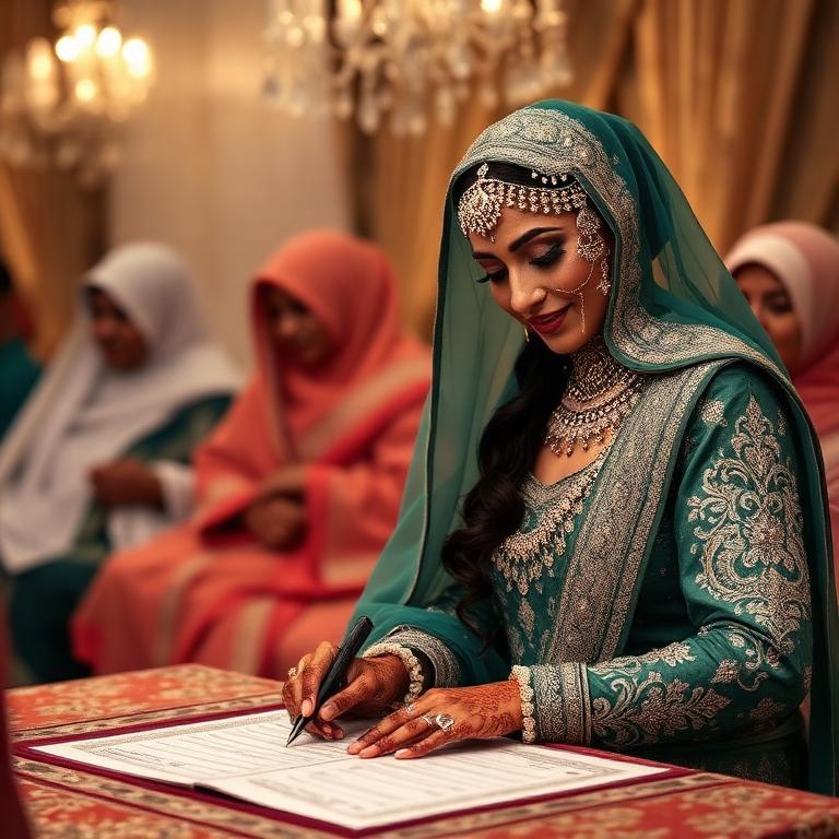 A modern Nikah & reception under desert chandeliers